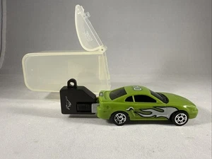 RARO BKC IRWIN Ford Mustang 2000 coche llave ardiente con fundición verde llama 1:64 - Imagen 1 de 6