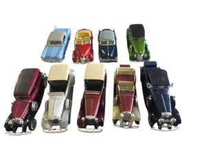 Signature & National Motor Mint Lot Of 9 Cadillacs 1930's -50s 1:32 Diecast  - Picture 1 of 10