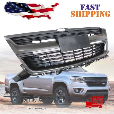 Conjunto de parrilla delantera gris 84408361 para Chevrolet Colorado 2015 2016 2017-2020 Foto 1 de 4