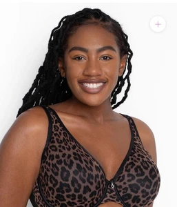 Curvy Couture Bügel BH 1310 Animal Print 46 H EUC - Bild 1 von 7