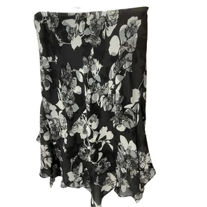 Lane Bryant 18/20 Floral Minimalist Midi Fairy Ruffle Western Bohemian Skirt - Picture 1 of 4
