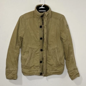 Giacca vintage Abercrombie & Fitch Adirondack uomo piccola sherpa foderata pesante Y2K - Foto 1 di 7