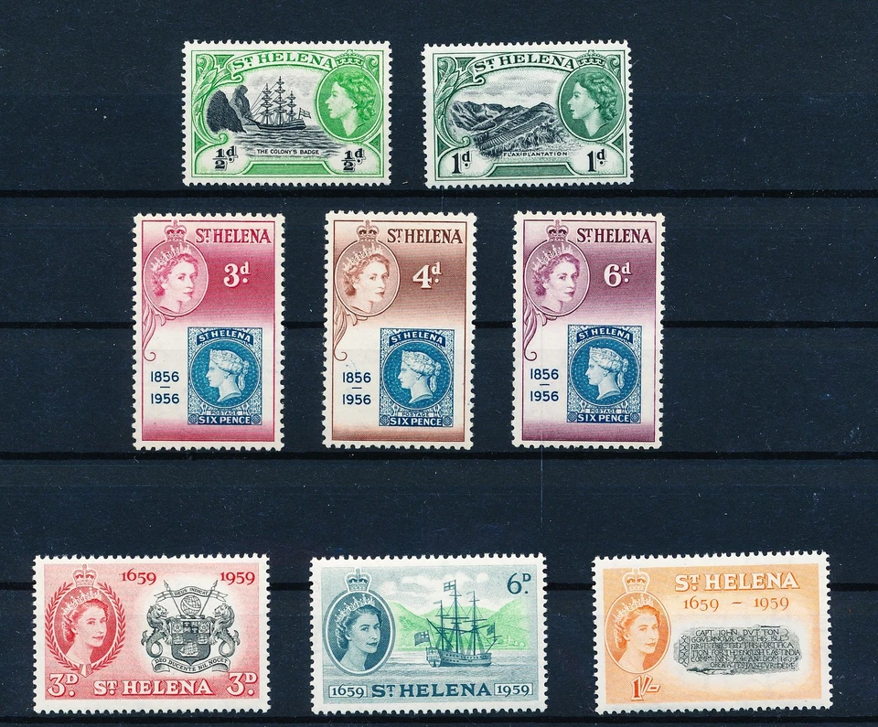 LS61165 St Helena ships stamp anniversary fine lot MNH - Image 1 of 1