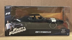 JADA FAST & FURIOUS DOM'S PLYMOUTH GTX. IN PACKAGE, NEVER REMOVED FROM PACKAGE - Picture 1 of 1