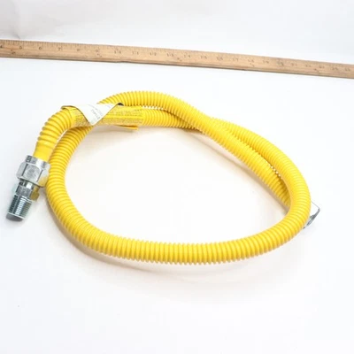 BrassCraft ProCoat 燃气电器连接器 3/4" MIP x 1/2" MIP x 48" — 第 1/4 张图片