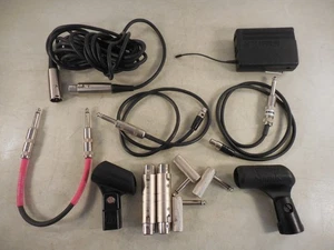 Music Microphone Mic Accessories Lot SHURE WA302 SHURE UT1-TD ++ UNTESTED* AS IS - Picture 1 of 19