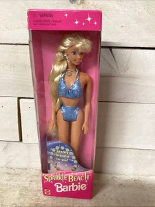 VTG Sparkle Beach Barbie Doll 1995 Mattel New In Box Fast Shipping - Picture 1 of 5