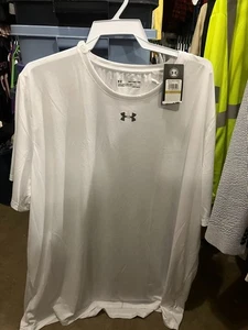 Under Armour Heat Gear  white loose  t shirt men's adult 4XL XXXXL  NWT NEW - Picture 1 of 2