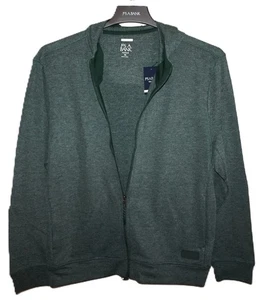 Jos A Bank Traveler Full Zip Hoodie XL Tailored Fit Dark Pine Green NWT - Picture 1 of 4