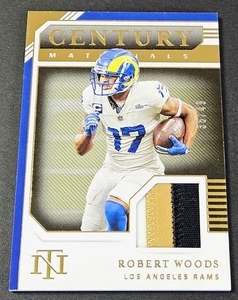 National Treasures Gold /49 Patch Robert Woods 2020 Century Materials #CM Rams - Picture 1 of 2