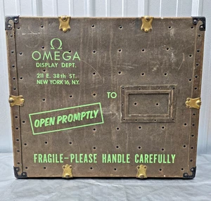 Very Rare Vintage Omega Seamaster Watch Dealer Travel Display Case 1940's 50's - Picture 1 of 23