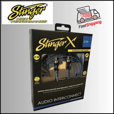 Stinger XI1220 / X1 SERIES - 2 CHANNEL RCA INTERCONNECT CABLES - 20FT    **NEW** - Image 1 of 4