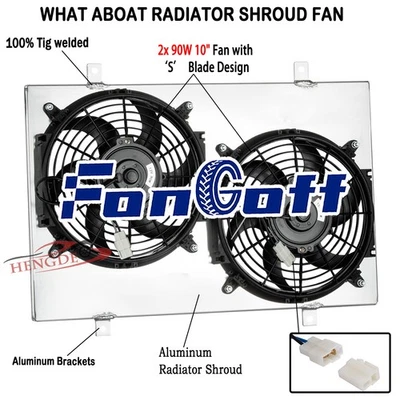 Aluminum Shroud Fan For 1984-90 Chevrolet Corvette S10 Pickup 5.7L V8 CC829 Foto 1 de 4