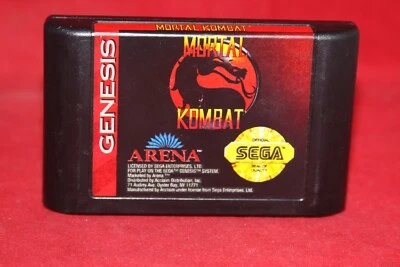 Mortal Kombat (Sega Genesis, 1992) Authentic Game Cartridge - Image 1 of 3