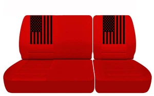 Fundas de asiento para camioneta se adaptan a Chevy C/K 1500 rojo 40/60 banco dividido de 1988 a 1991 - Imagen 1 de 5