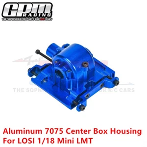 GPM Aluminum 7075 Center Gear Box Housing Set LOS212037 For LOSI 1/18 Mini LMT - Picture 1 of 7