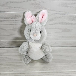 Russ BUPPET Bunny Rabbit Hand Puppet 11" Plush Stuffed Animal Toy Grey White - Picture 1 of 9
