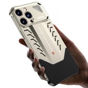 Funda protectora híbrida de lujo de metal sin marco para iPhone 16/16Plus/16 Pro Max - Imagen 1 de 25