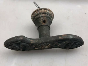 Antica maniglia finestra ottone oliva/rame stile Art Nouveau anni Fondamenta del 1900 - Foto 1 di 10