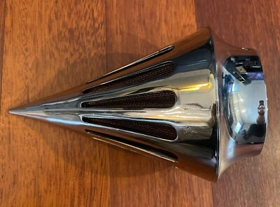 Harley Davidson Dyna Softail Touring Chrome Spike 锥形进气带过滤器 — 第 1/4 张图片
