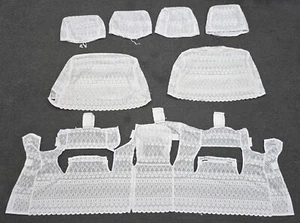 Lexus LS430 2001-2006 Genuine Half Seat Cover Fabric Mesh White Oem used - Picture 1 of 14