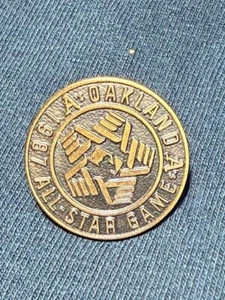 1987 ALL STAR GAME Original Press Pin EXCELLENT Condition Oakland - Picture 1 of 2