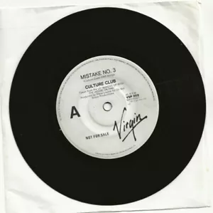 CULTURE CLUB MISTAKE NO 3 RARE WHITE LABEL AUSTRALIA PROMO SINGLE - Picture 1 of 1