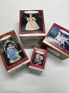 Set of 4 Hallmark Keepsake Ornaments Cinderella, Santa Claus, Wizard of Oz, Etc. - Picture 1 of 19