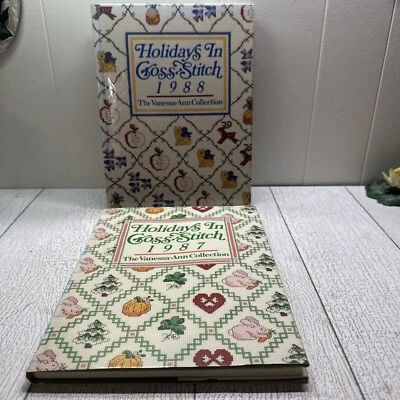 Vintage HOLINDAYS  In Cross Stitch.  By Vanessa -Ann. Collection  Lot  2 Books - Image 1 of 4