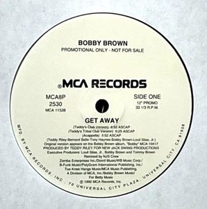 BOBBY BROWN "Get Away" 1992 MCA PROMO 12" (1-day ship/EX/VPI clean/6 MIXES) - Picture 1 of 4