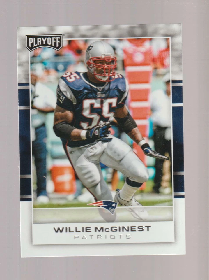 2017 Panini Playoff #150 Willie McGinest card, New England Patriots legend - Image 1 of 1
