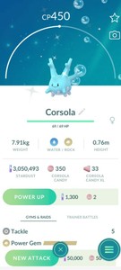 ✨Pokemon Go Shiny Corsola ✨