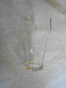 Vintage Coca Cola 5" Clear Glass 5 Printed Languages in White Paint - Picture 1 of 6
