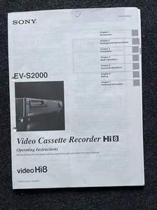 SONY EV-S2000 Video8/Hi8 istruzioni operative manuale istruzioni - Foto 1 di 2