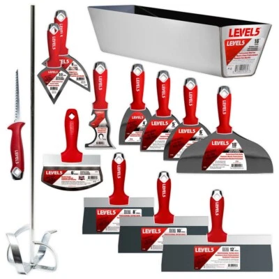 LEVEL5 Drywall Tools 14 Piece Finishing Hand Tool Set | 5-610 - Image 1 of 4