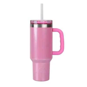 Ozark Trail 40 oz Vacuum Insulated Stainless Steel Tumbler Pink - Picture 1 of 4