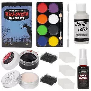 Halloween Liquid Latex Special Effects SFX Makeup Kit - 8 Colors Bruise - Picture 1 of 8