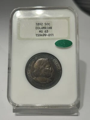 1893 Columbian Commemorative Half Dollar NGC MS63 CAC - Image 1 of 4