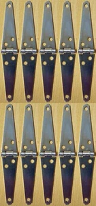 Hager 10 Stück 4" Light Strap Scharnier Posten Sammlung - Bild 1 von 1