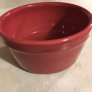 Workshops Of Gerald E Henn Roseville Pottery Red 5” Bowl - Picture 1 of 8