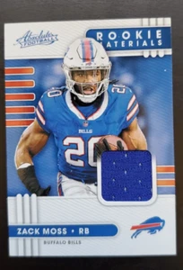 2020 Absolute Zack Moss Rookie Materials Patch RC #31 Buffalo Bills - Picture 1 of 2
