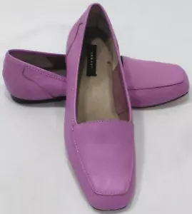 Array "Freedom" Womens Leather Slip-On Loafers Shoes, Violet, Size 6 Medium - Picture 1 of 10