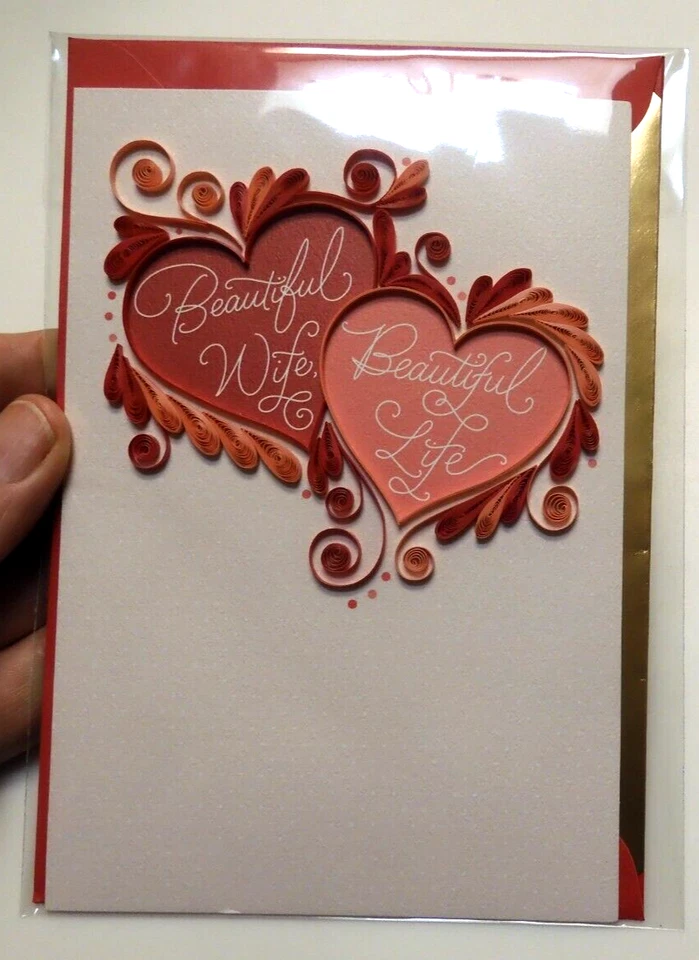 Two Handmade/ Removable Decor Valentine's Hallmark Signature Cards