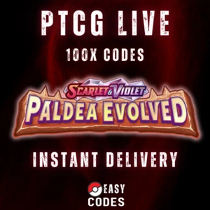 100 Paldea Evolved Codes Booster Pokemon TCG Live Pack Sofortversand - Bild 1 von 2