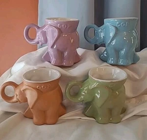 Taza de café elefante republicano GOP 1980, 1981, 1982, 1983, 4"T, cerámica Frankomo - Imagen 1 de 8