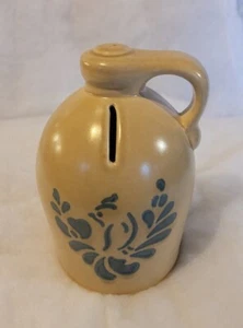 Pfaltzgraff Folk Art Jug Bank 6 1/2" Excellent Condition! - Picture 1 of 3