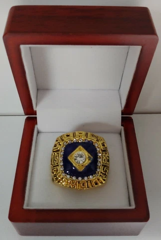 Darryl Strawberry - 1986 New York Mets World Series Ring With Wooden Display Box Cover