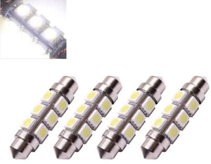 4x 6V/12V Weiss LED 42mm 12 SMD Soffite E9-Prüfzeichen Innenraumbeleuchtung DHL - Bild 1 von 3