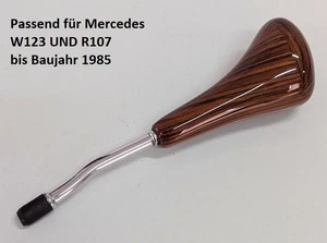 SCHALTKNAUF FÜR MERCEDES R107 W123 W114 W115 AUTOMATIK ECHTES ZEBRANO HOLZ - Picture 1 of 6