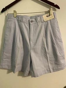 Pantaloncini estivi vintage Levi’s Dockers uomo donna 100% cotone blu pallido con etichette - Foto 1 di 7